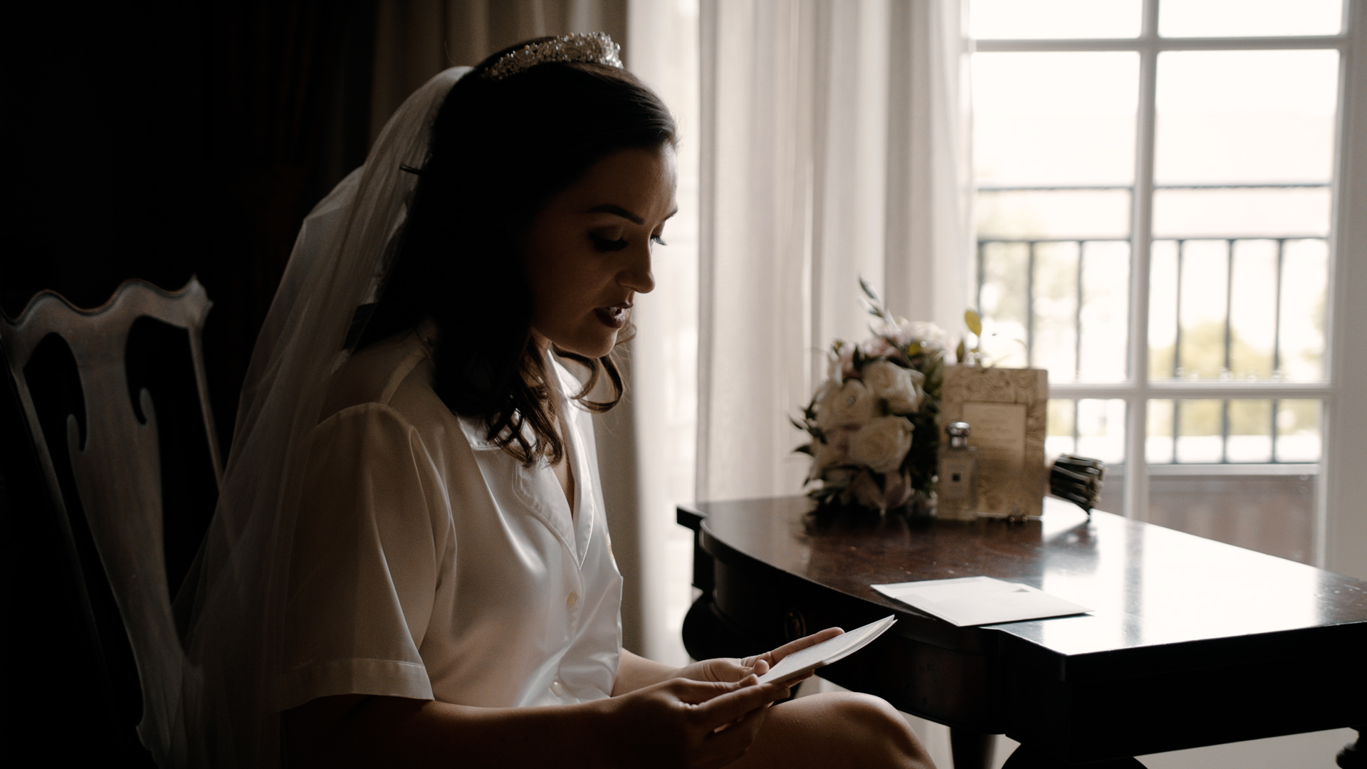 Bride Reading Vows at a Royal Park Hotel Wedding